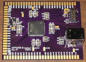 A3PN250 FPGA breakout board