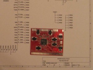 The AK5388 breakout board on its schematic