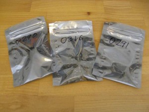 Transistors in anti-static bags